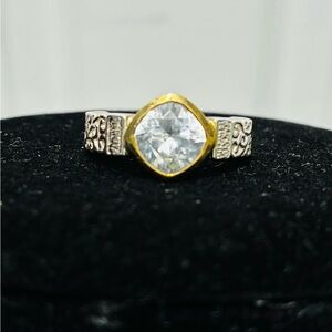 Certified 925 Sterling Silver Solitaire Ring